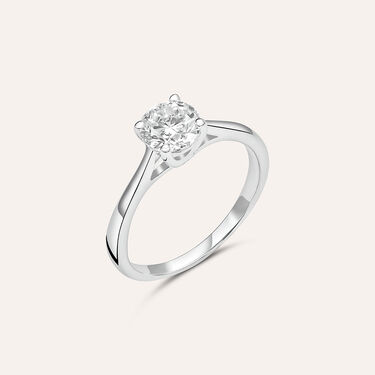Anello Solitario Diamade Oro Bianco Diamante Lab-Grown - Anelli con Pietre Donna | Stroili
